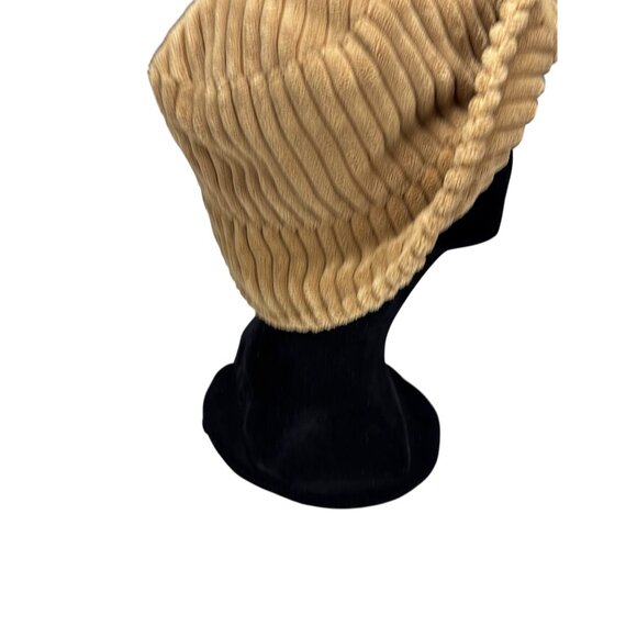 A.N.A. Beige Ribbed Plush Bucket Hat One Size Polyester/Nylon - Picture 4 of 7
